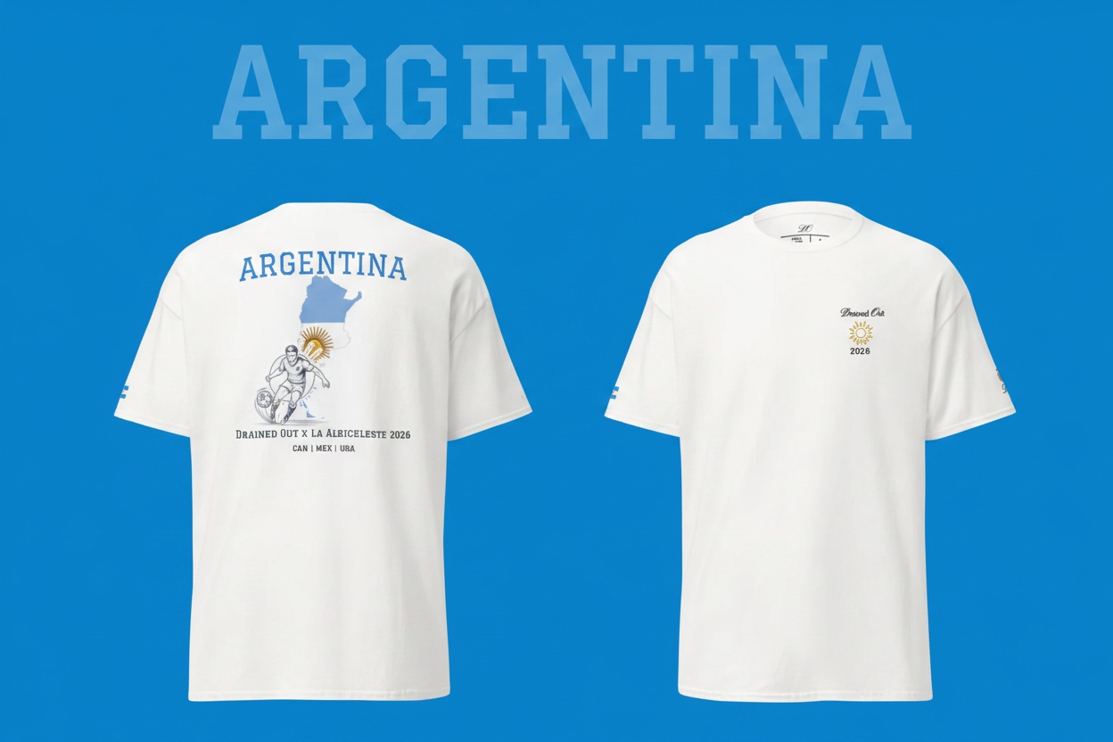 T-shirt  Drained Out x La Albiceleste 2026 -Unisex classic tee - Argentina