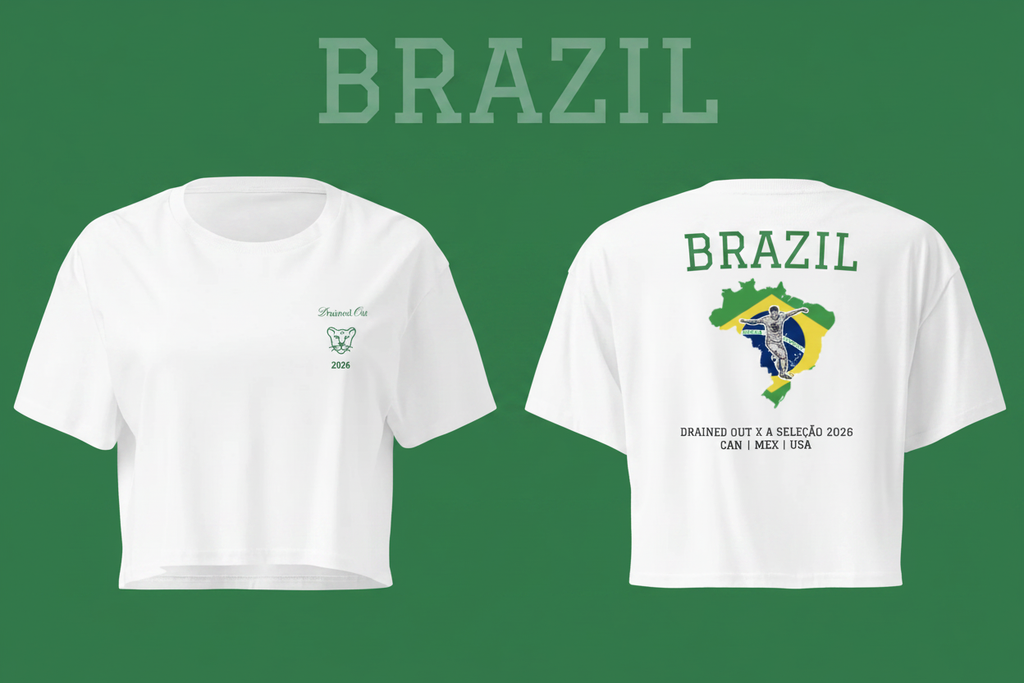 T- Shirt - Drained Out x SELECÃO 2026 - Women’s crop top - Brazil