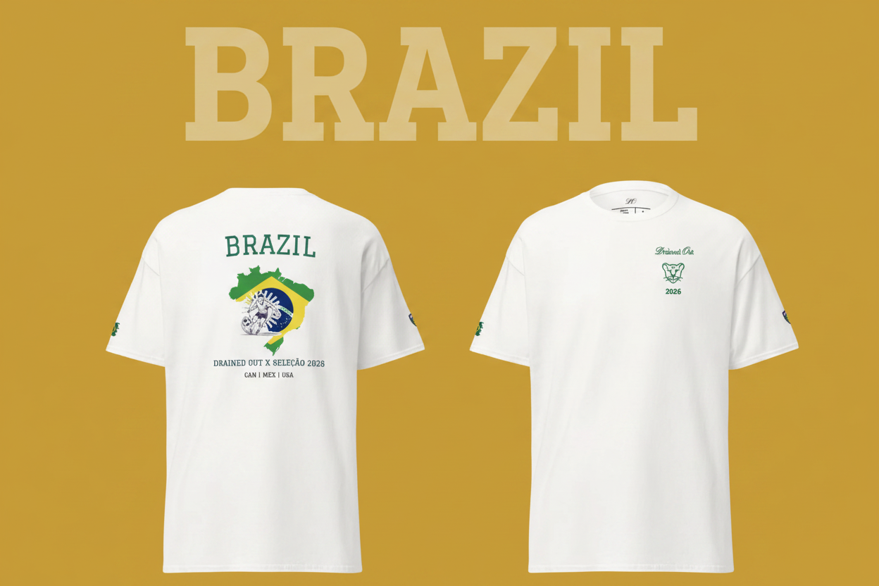 T-shirt - Drained Out x Seleção 2026 - Unisex classic tee - Brazil