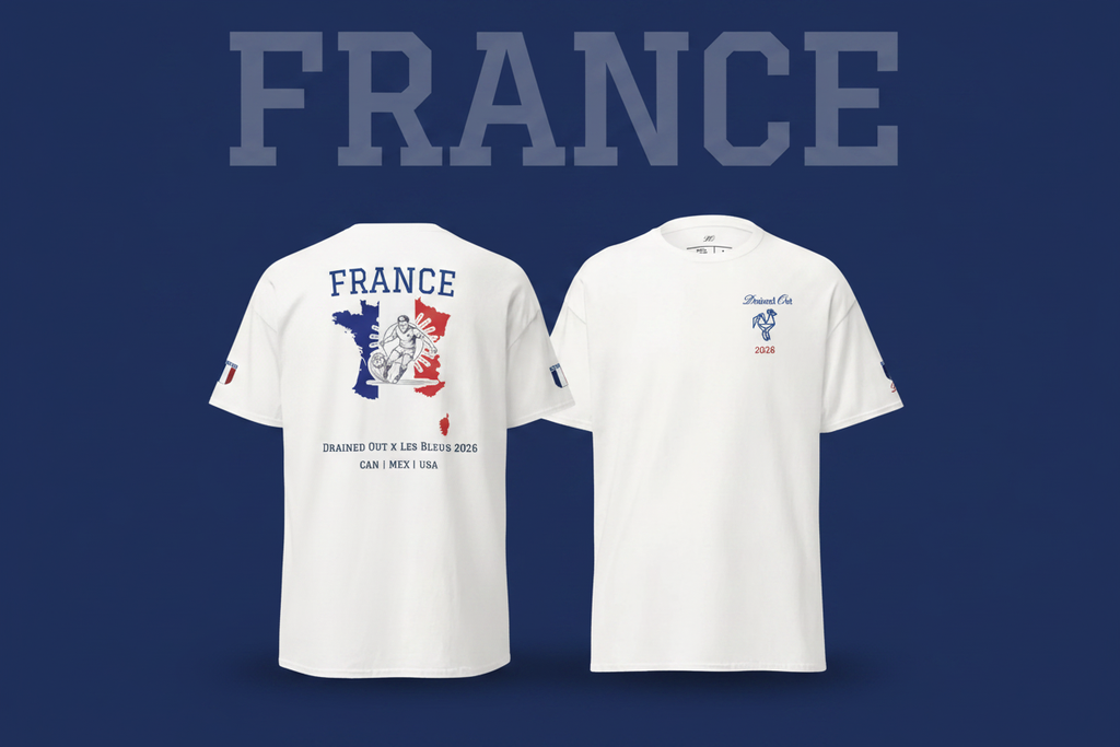 T-shirt - Drained Out x Les Bleus 2026 - Unisex -  Classic tee - France