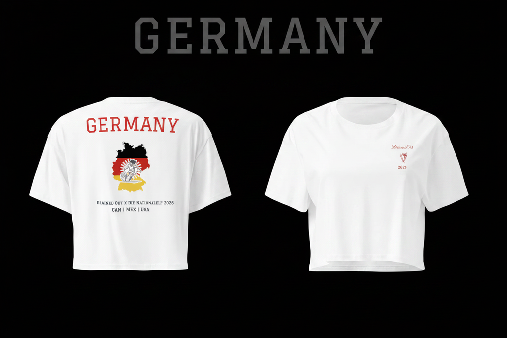 T- Shirt- Drained Out x Die Nationalelf 2026 - Women’s crop top - Germany