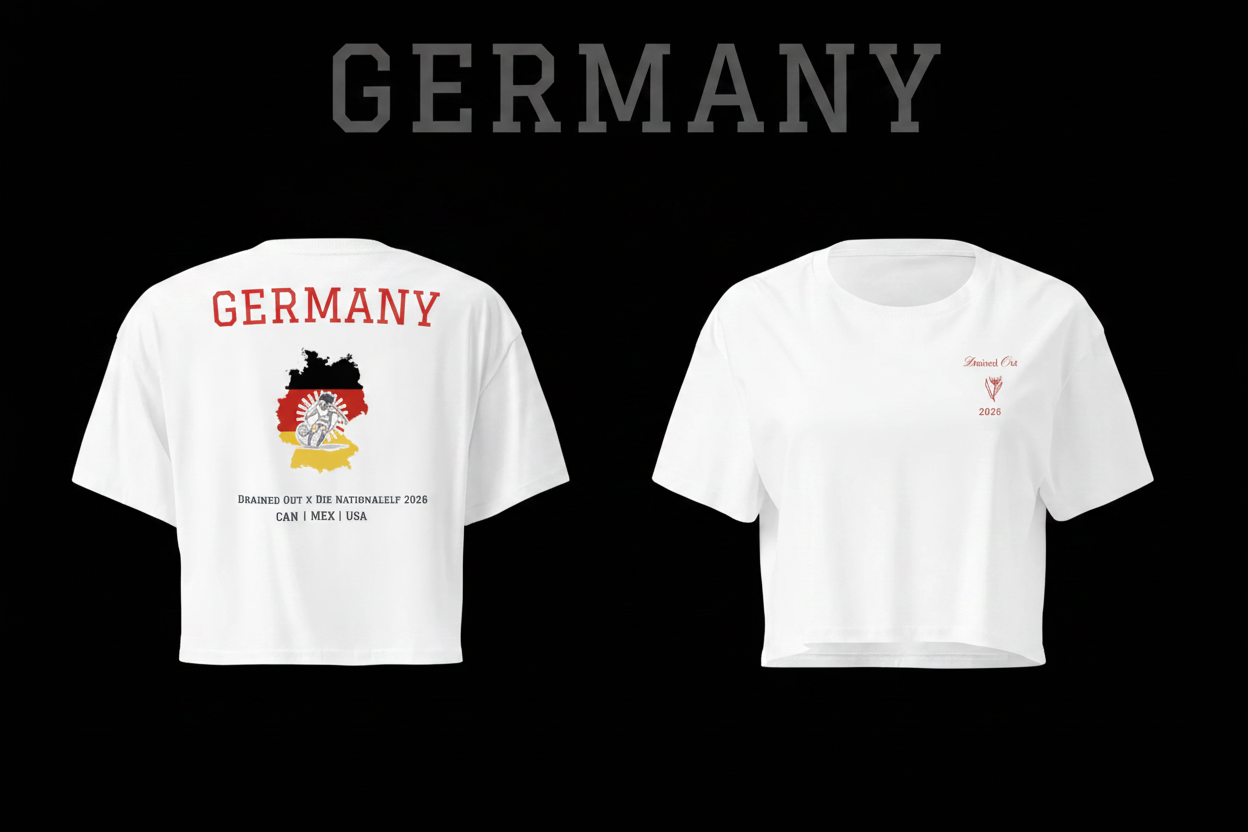 T- Shirt- Drained Out x Die Nationalelf 2026 - Women’s crop top - Germany