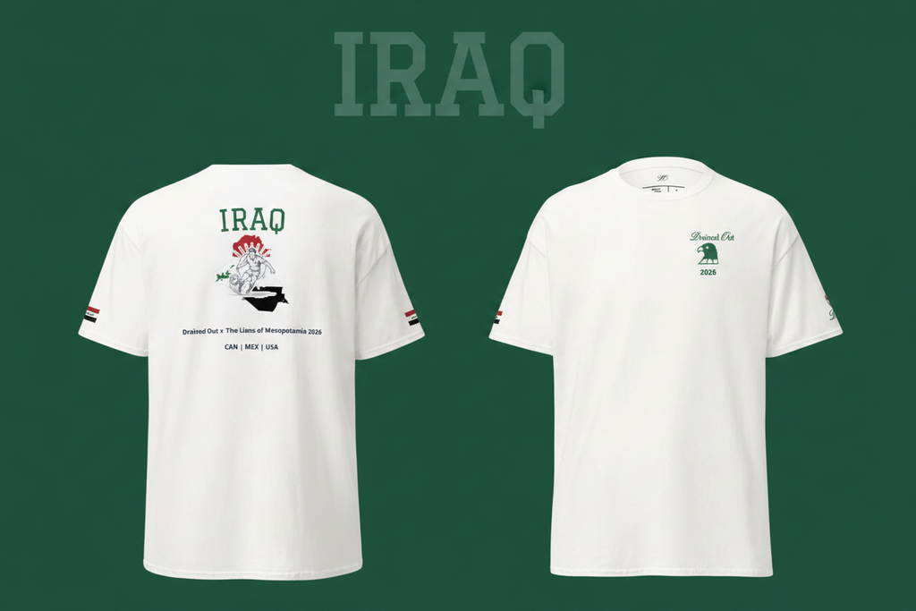 T - Shirt - Drained Out x The Lions of Mesopotamia 2026 - Unisex Classic Tee - Iraq