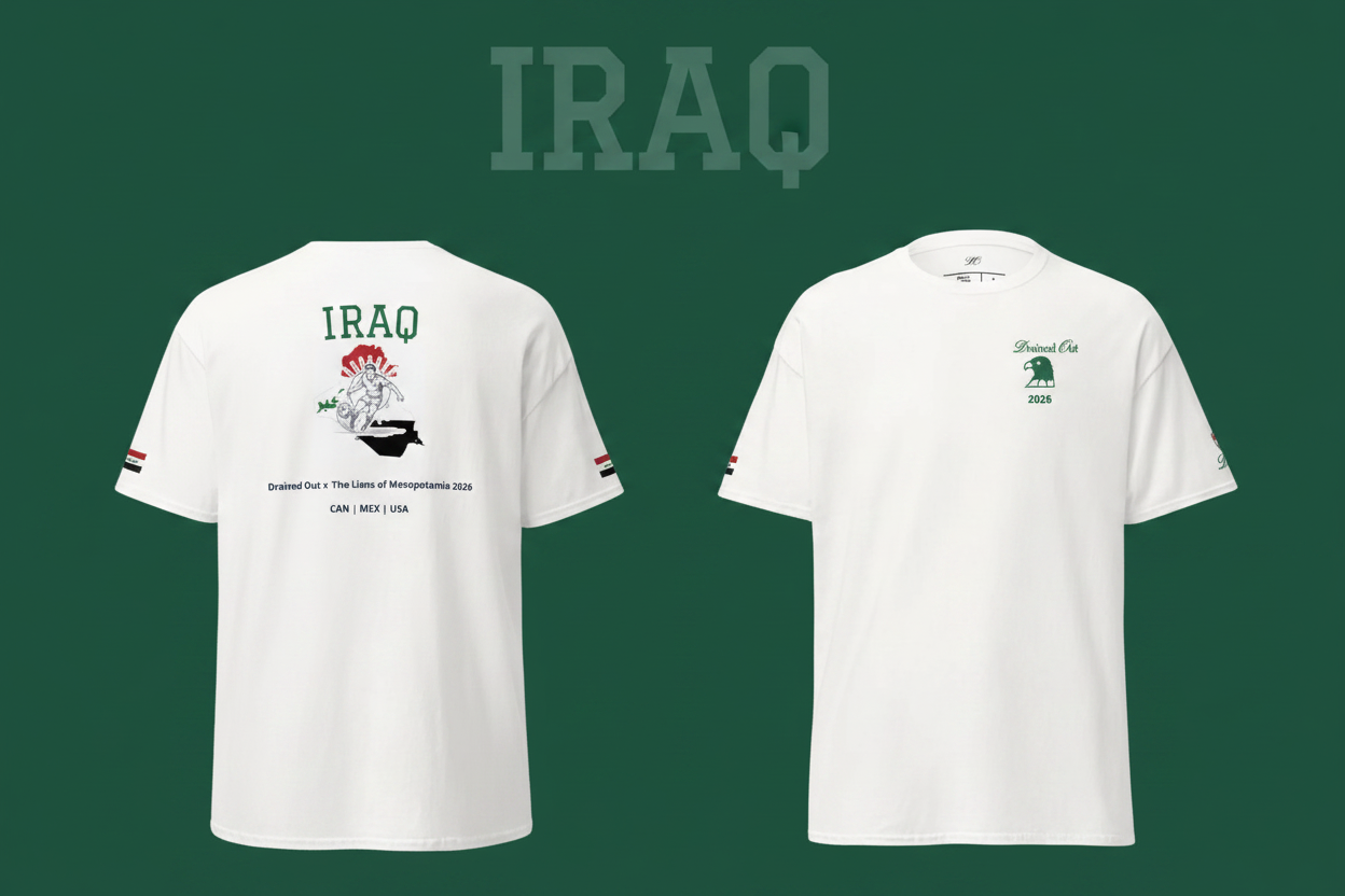 T - Shirt - Drained Out x The Lions of Mesopotamia 2026 - Unisex Classic Tee - Iraq