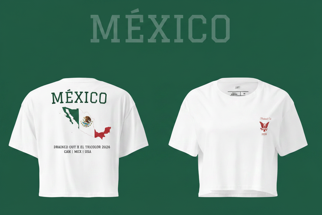 T- Shirt - Drained Out x El Tricolor 2026 - Women’s crop top - México