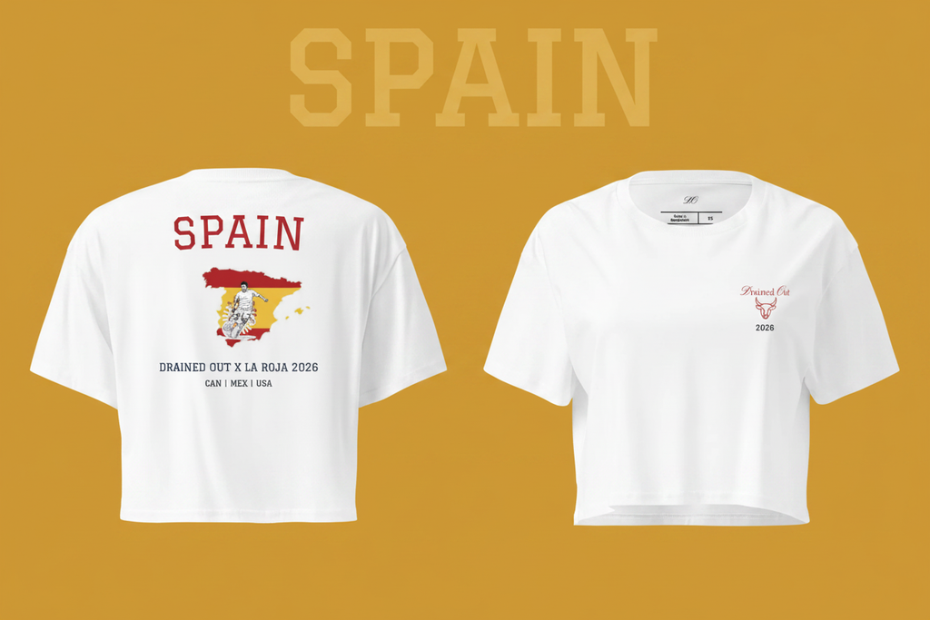 T- Shirt - Drained Out x La Roja 2026 - Women’s crop top - Spain