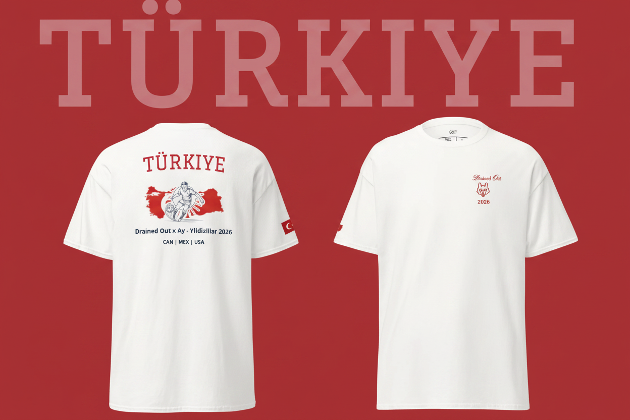 T - Shirt -  Drained Out x The Eagles of Carthage 2026 -  Classic Tee - Turkiye