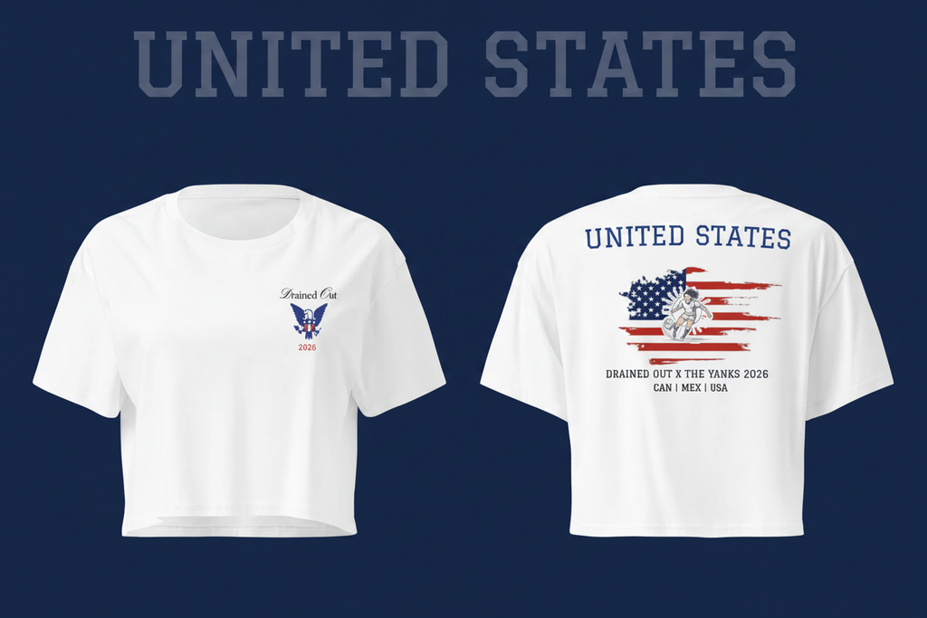 T- Shirt - Drained Out x The Yanks - Women’s crop top - United States