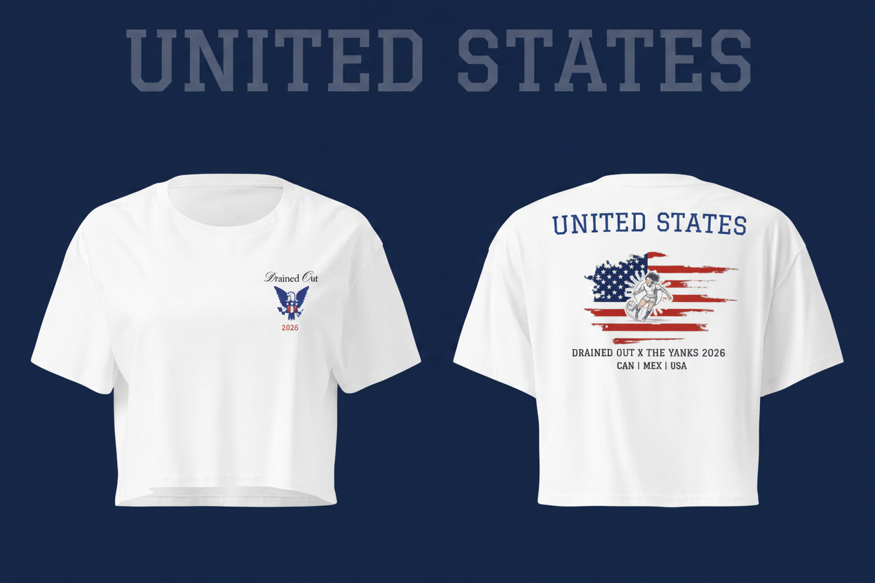 T- Shirt - Drained Out x The Yanks - Women’s crop top - United States