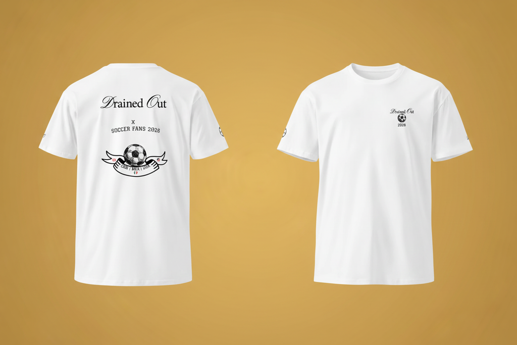 T- Shirt - Drained Out x Soccer Fans 2026 - Unisex Premium