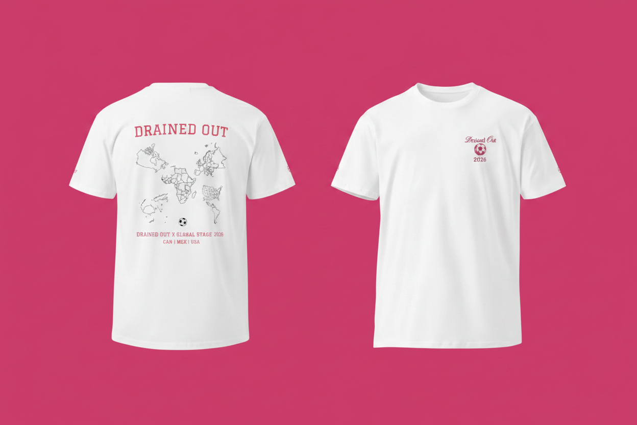 T-Shirt - Drained Out X Global Stage -Unisex Premium -Pink
